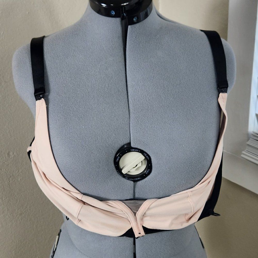 Paramour Nursing Bra Size 42DD Sexy Nursing Bra Black Pink - Picture 12 of 16